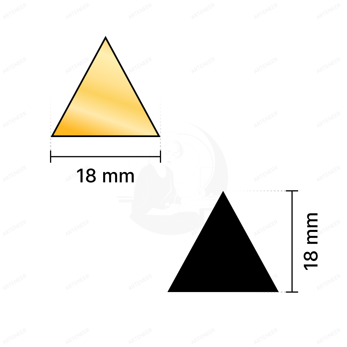 Golden Triangle Shape Mirror