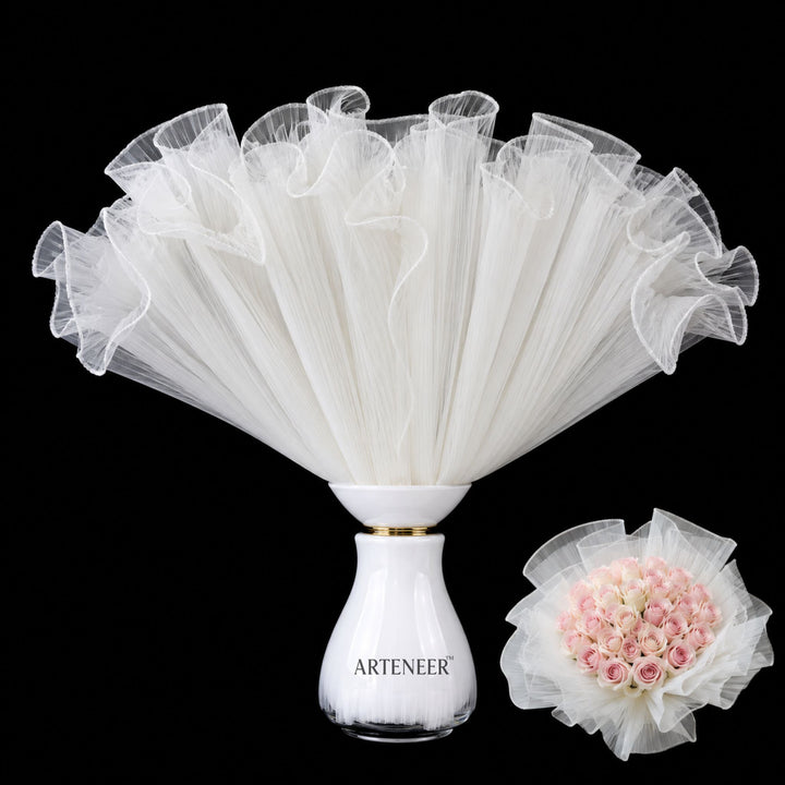 Plain Flower Bouquet Wrapping Mesh Roll | Premium Tulle Net