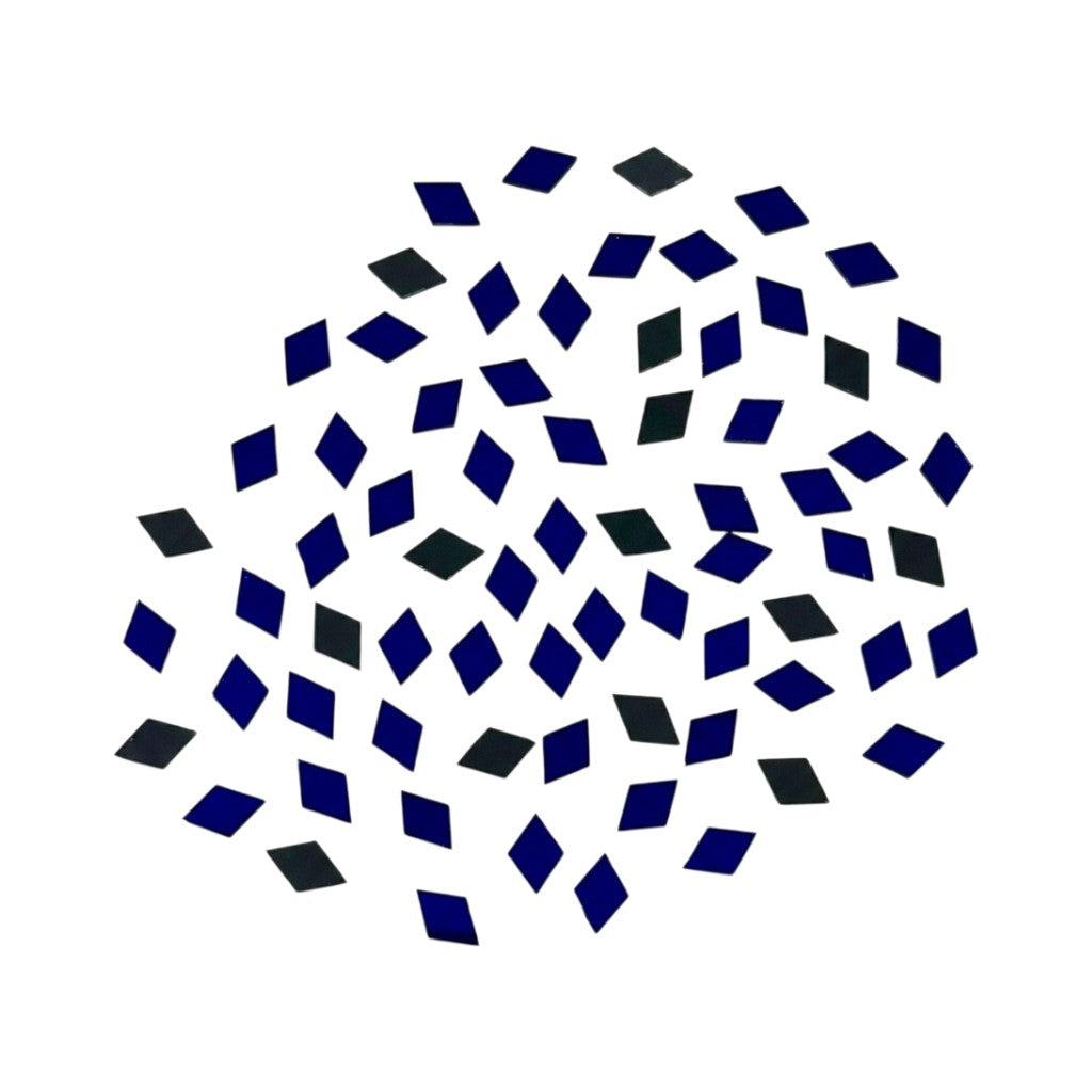 Blue Kaju Katri Shape Mirror