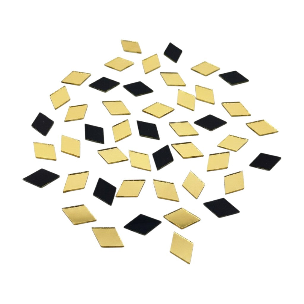 Golden Kaju Katri Shape Mirror