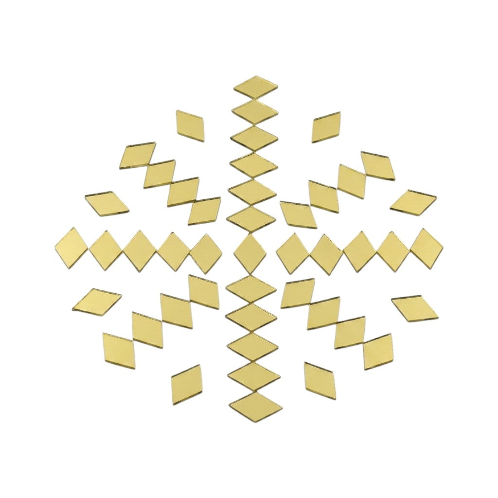 Golden Kaju Katri Shape Mirror