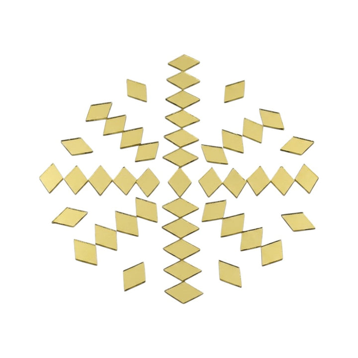 Golden Kaju Katri Shape Mirror