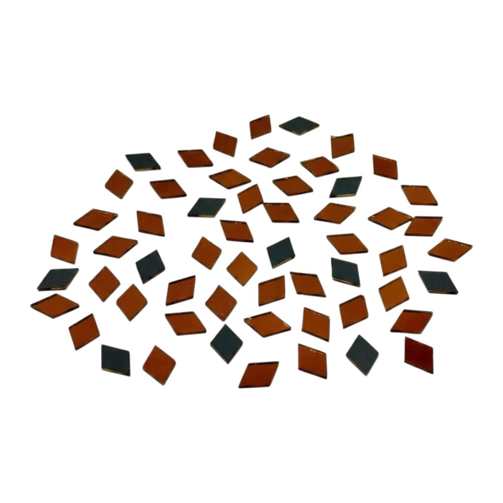 Red Kaju Katri Shape Mirror