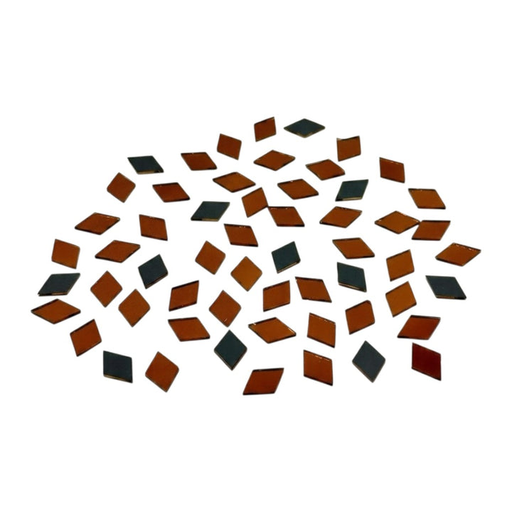 Red Kaju Katri Shape Mirror