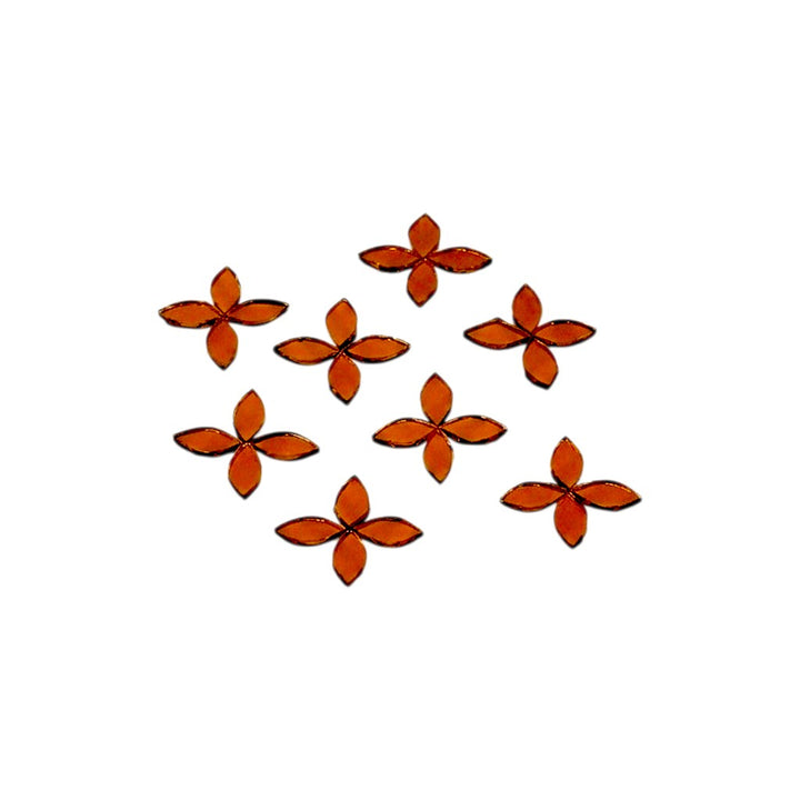 Red Kashti Pan Shape Mirror