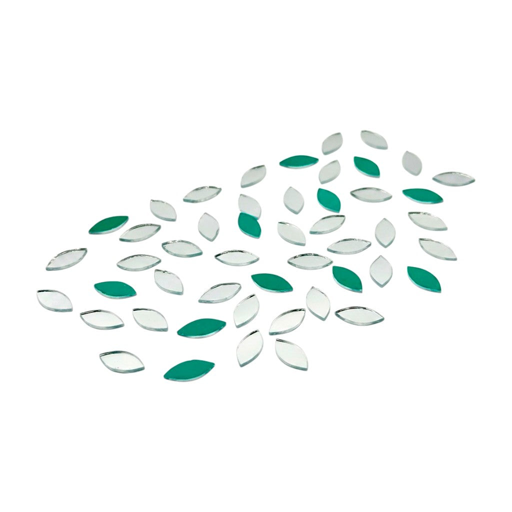 Silver Kashti Pan Shape Mirror