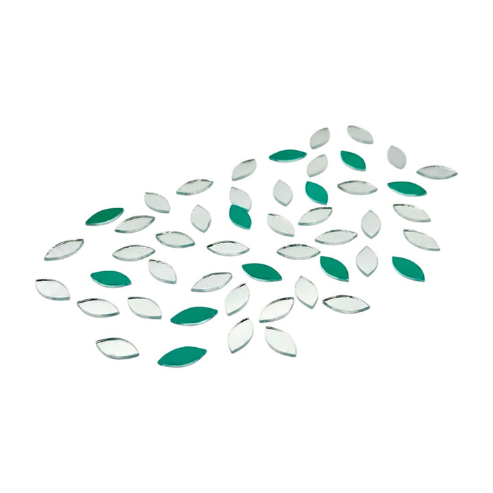 Silver Kashti Pan Shape Mirror