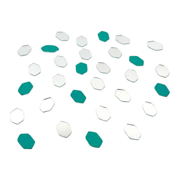Silver Ls hexa Shape  Mirror