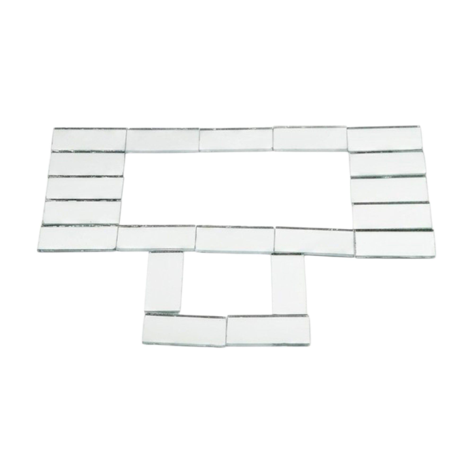 Silver Rectangle Shape Mirror