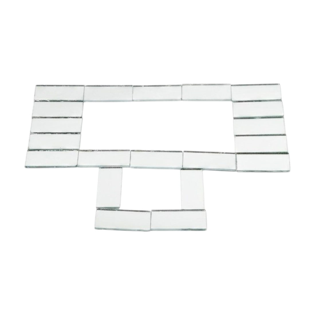 Silver Rectangle Shape Mirror