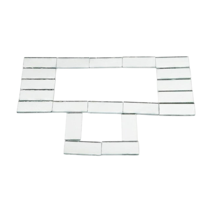 Silver Rectangle Shape Mirror
