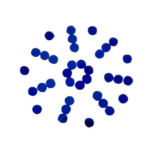 Blue Round Shape Mirror