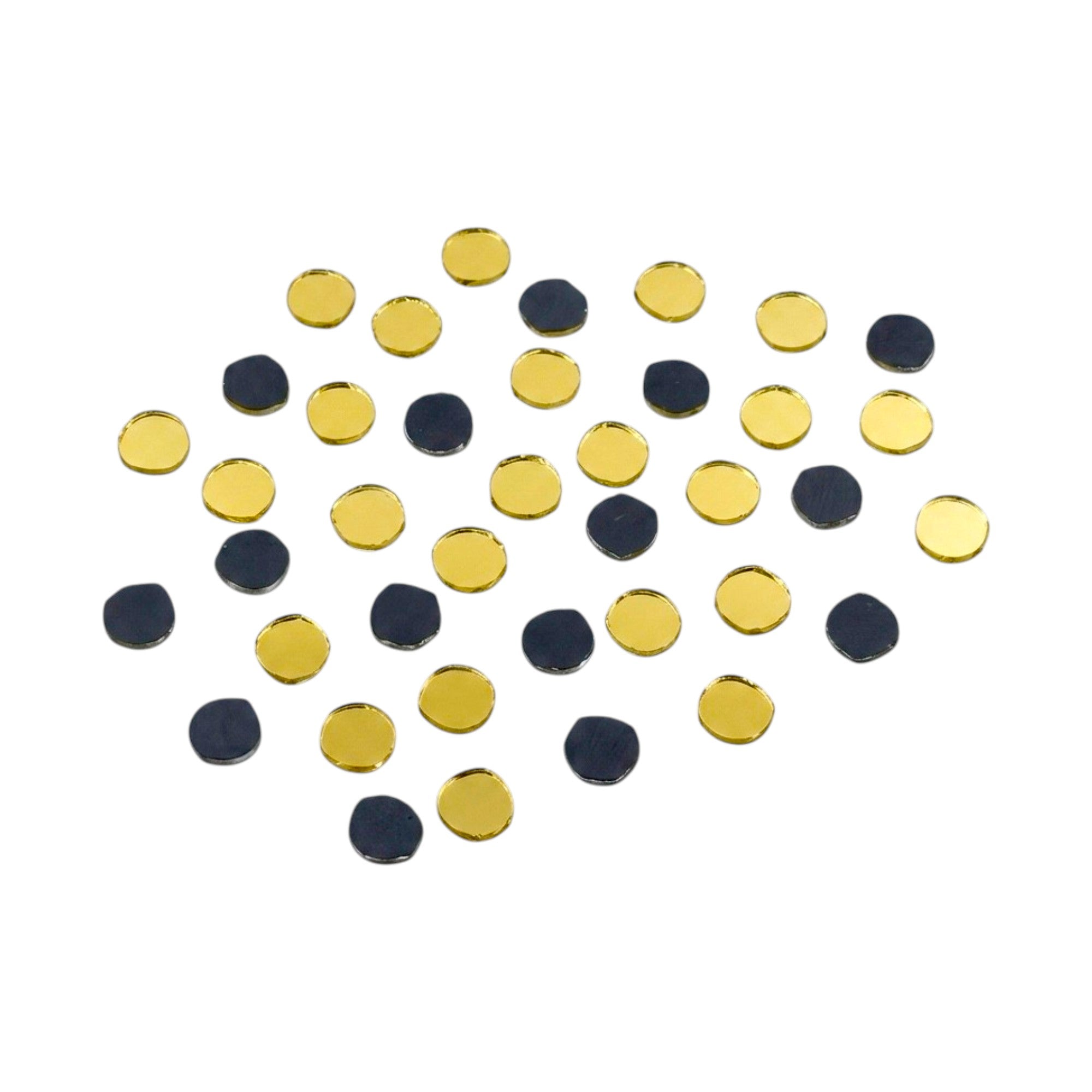 Golden Round Shape  Mirror