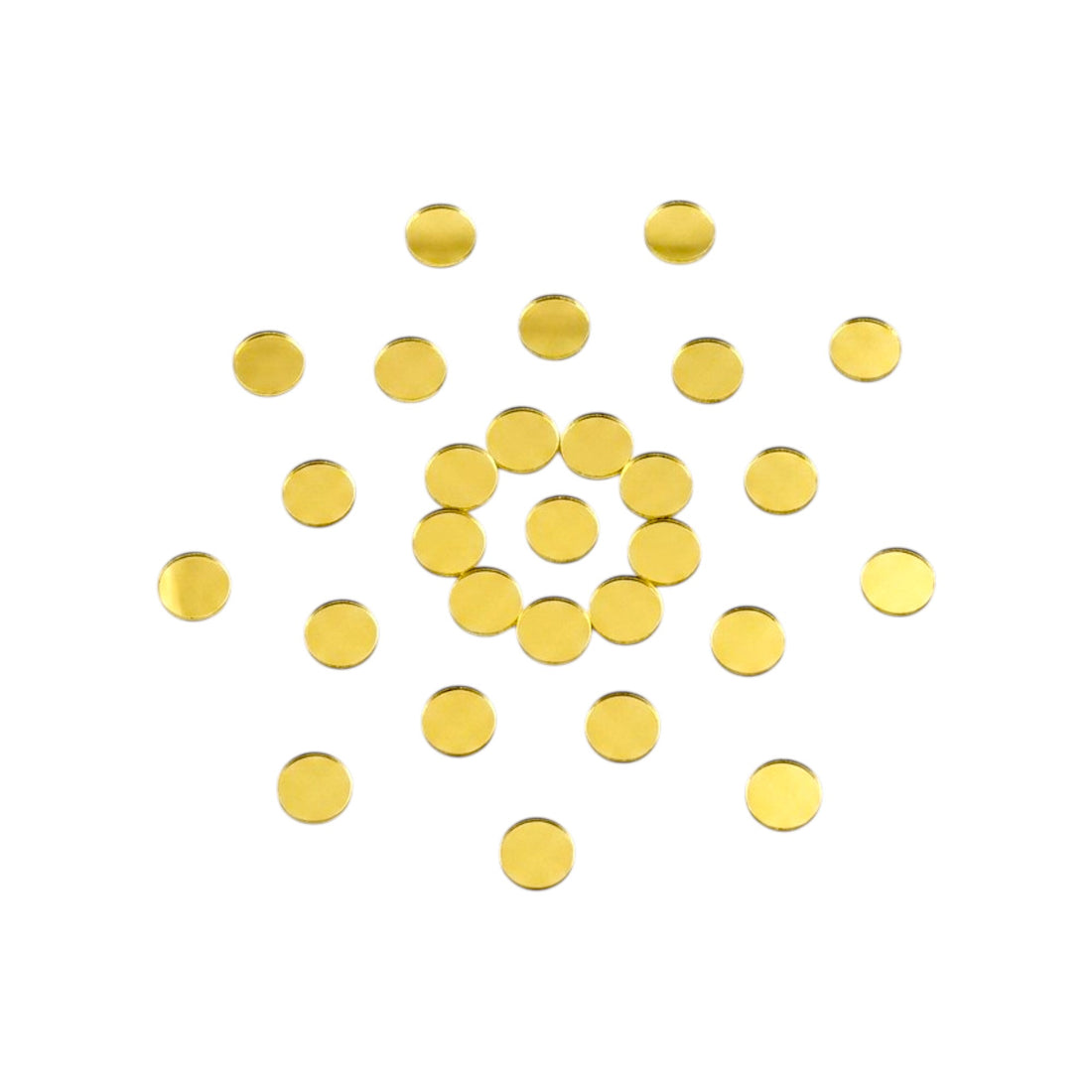 Golden Round Shape  Mirror