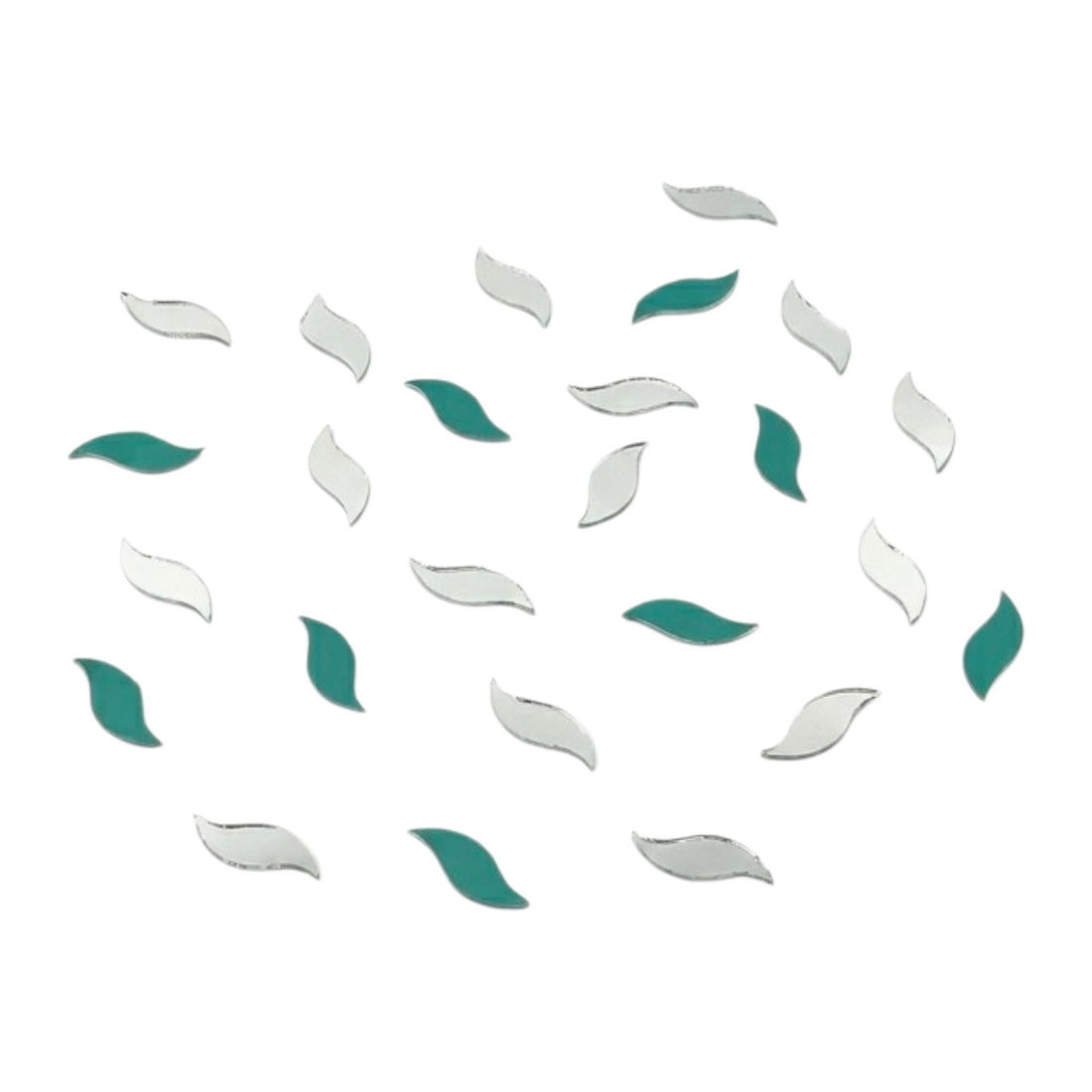 Silver S-Leaf Shape Mirror