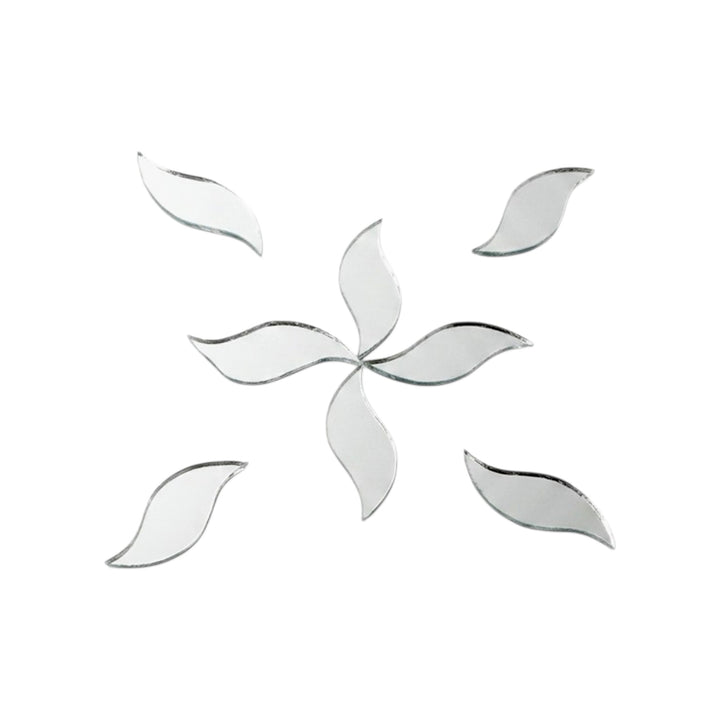 Silver S-Leaf Shape Mirror