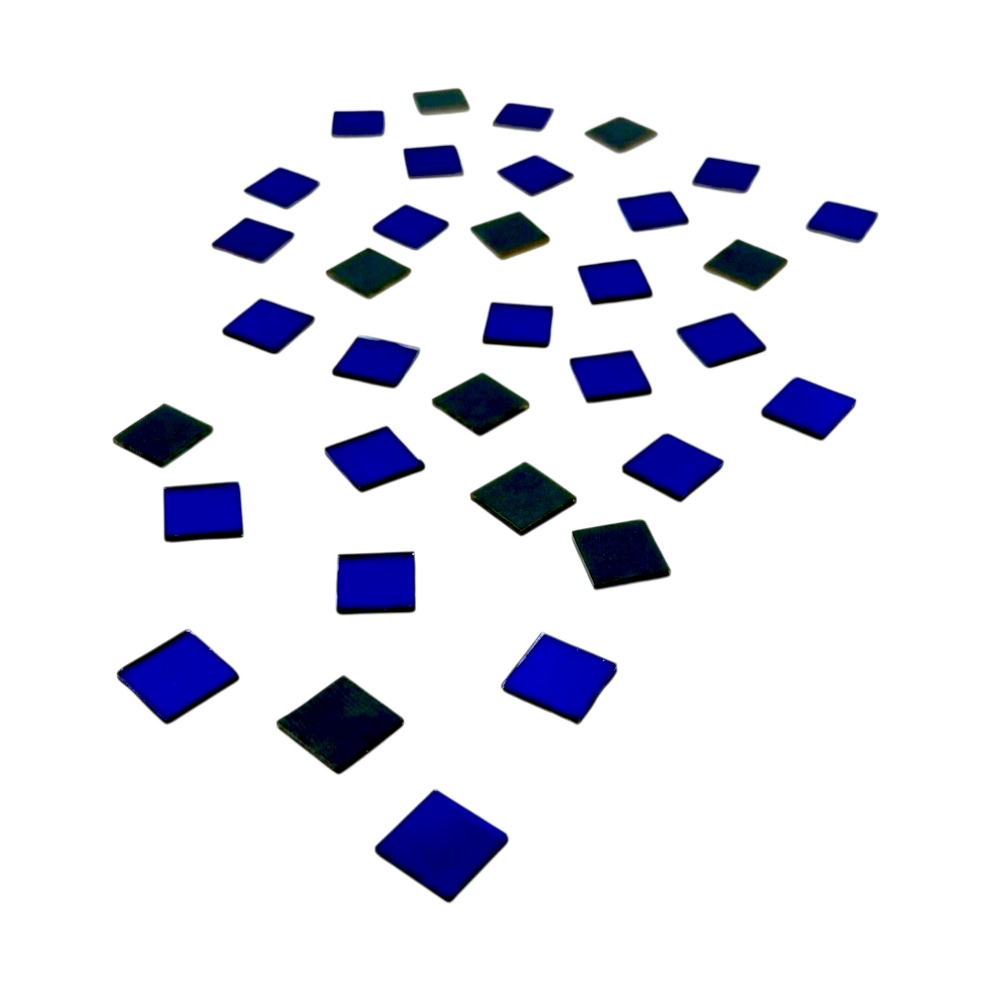 Blue Square Shape Mirror