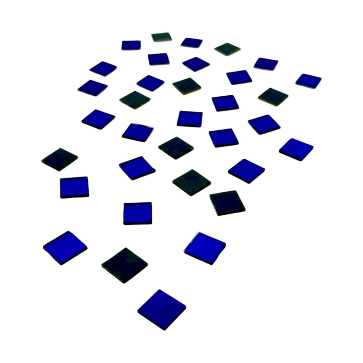 Blue Square Shape Mirror