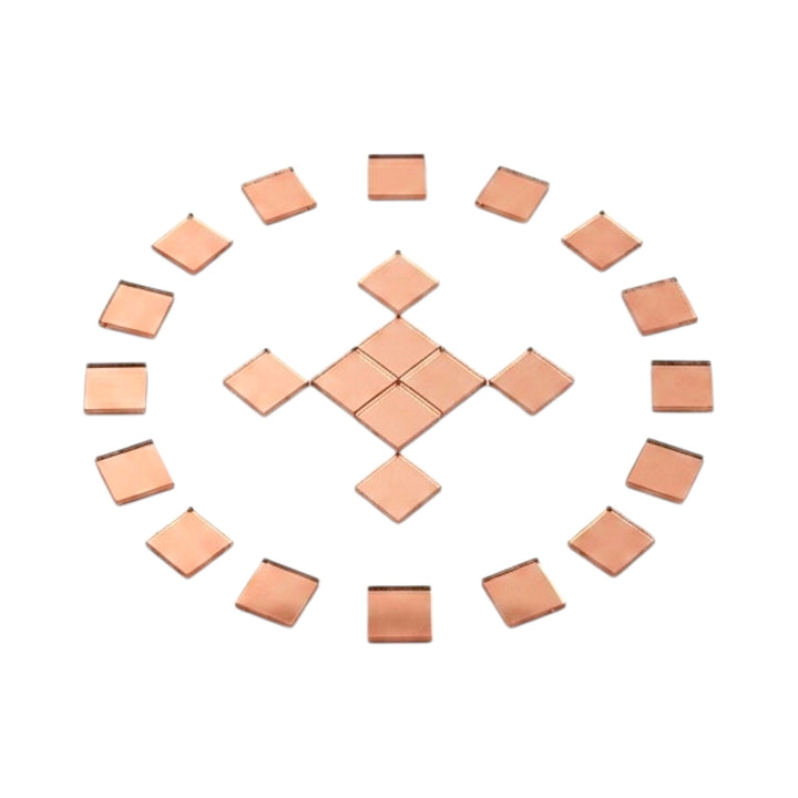 Pink Square Shape Mirror