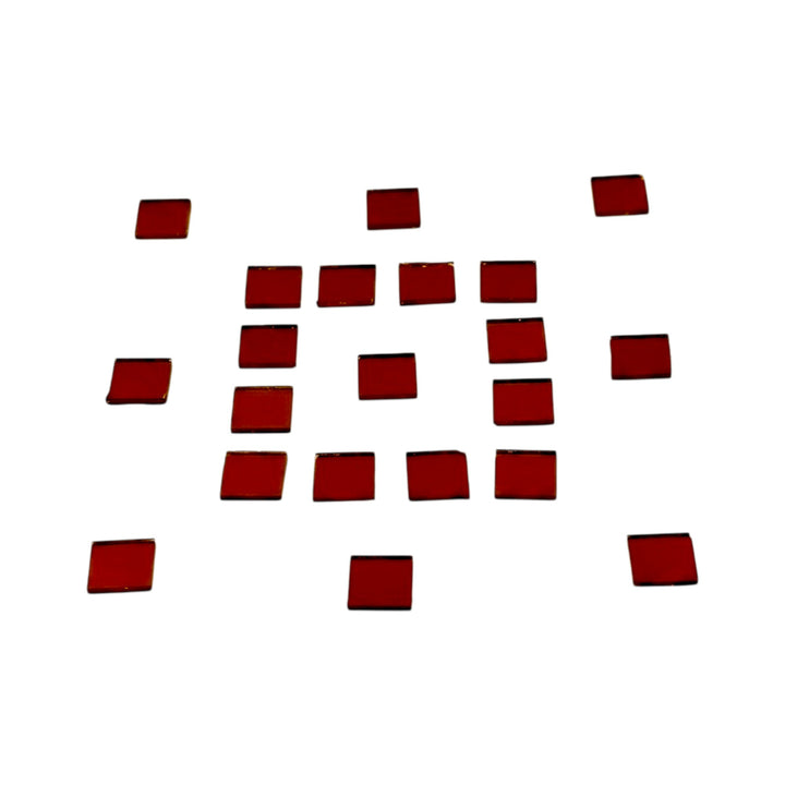 Red Square Shape Mirror