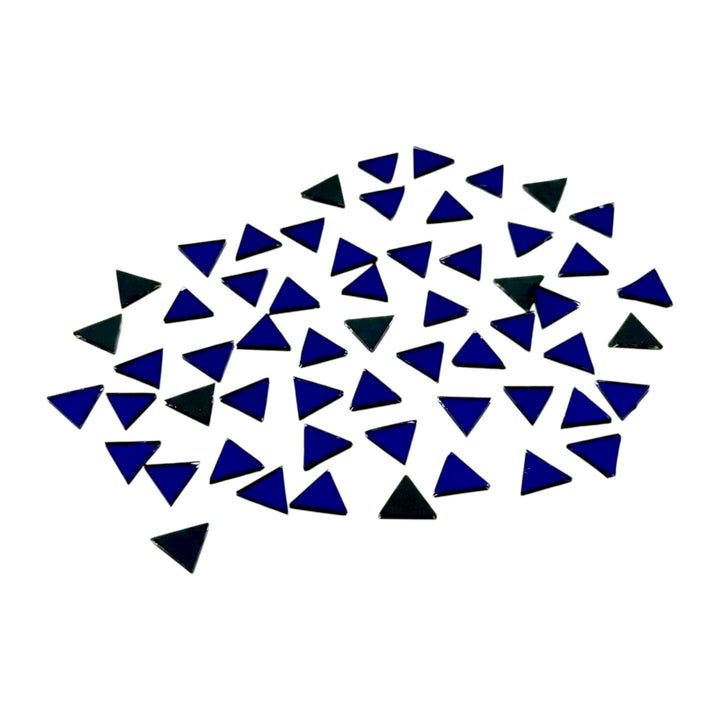 Blue Triangle Shape Mirror