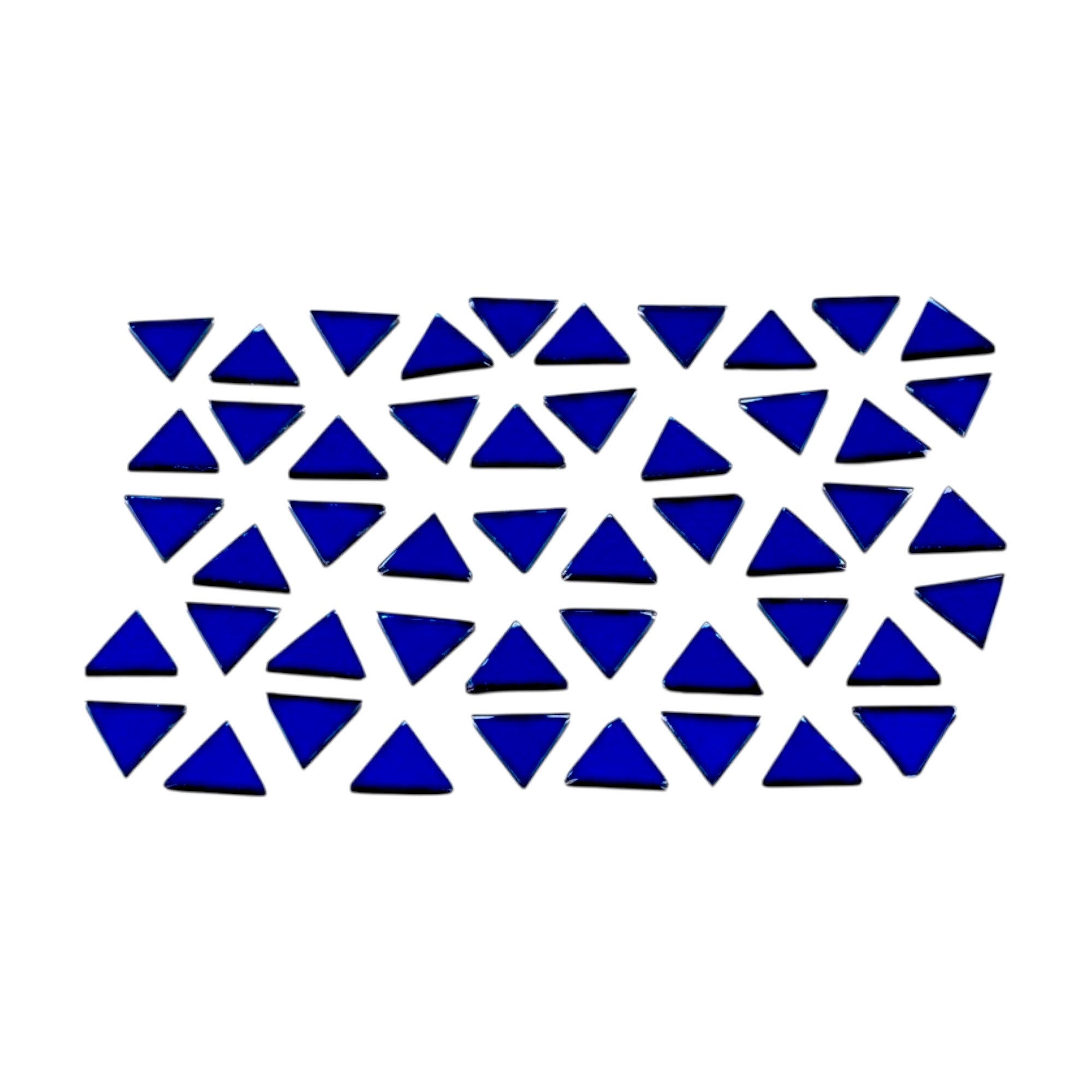Blue Triangle Shape Mirror