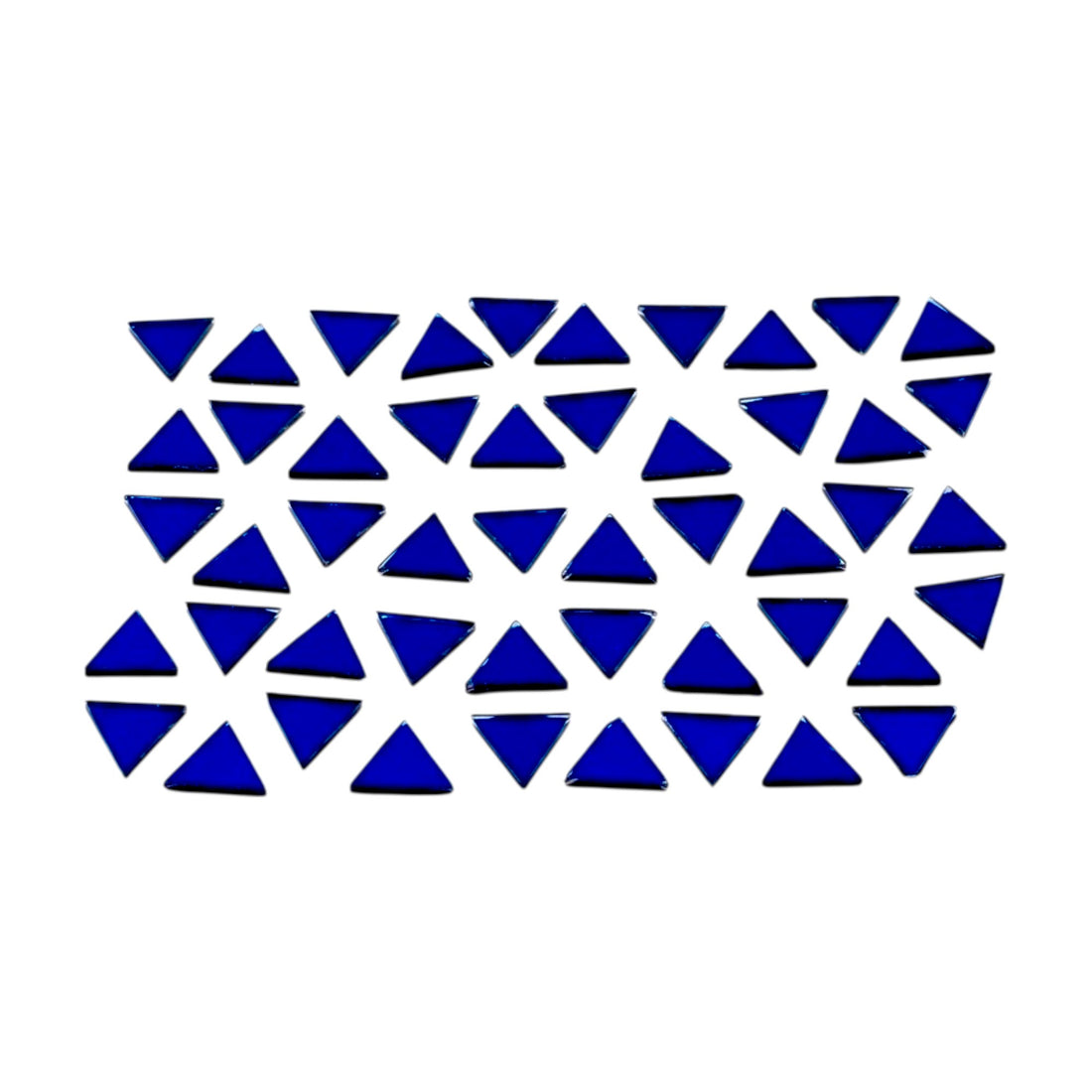 Blue Triangle Shape Mirror