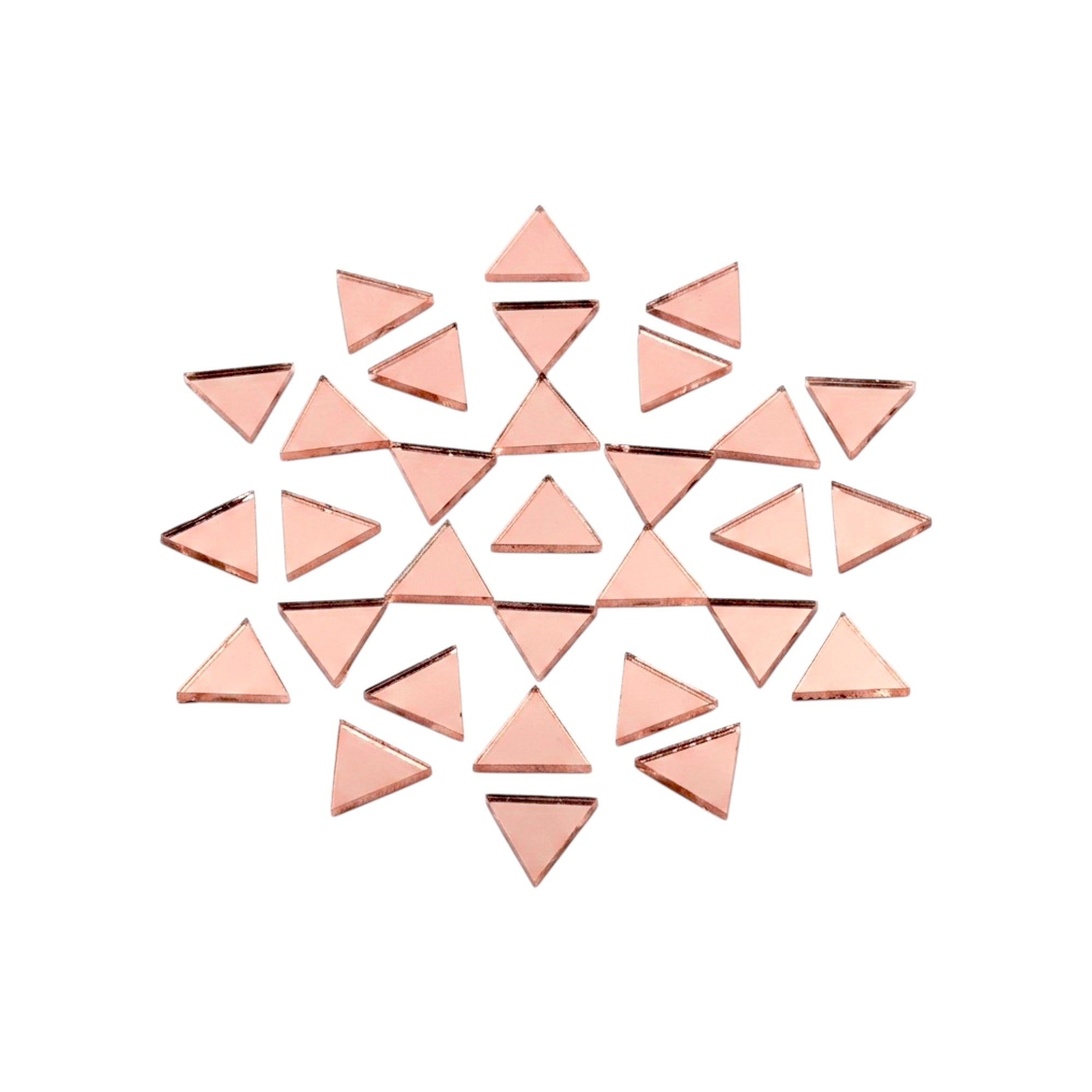 Pink Triangle Shape Mirror