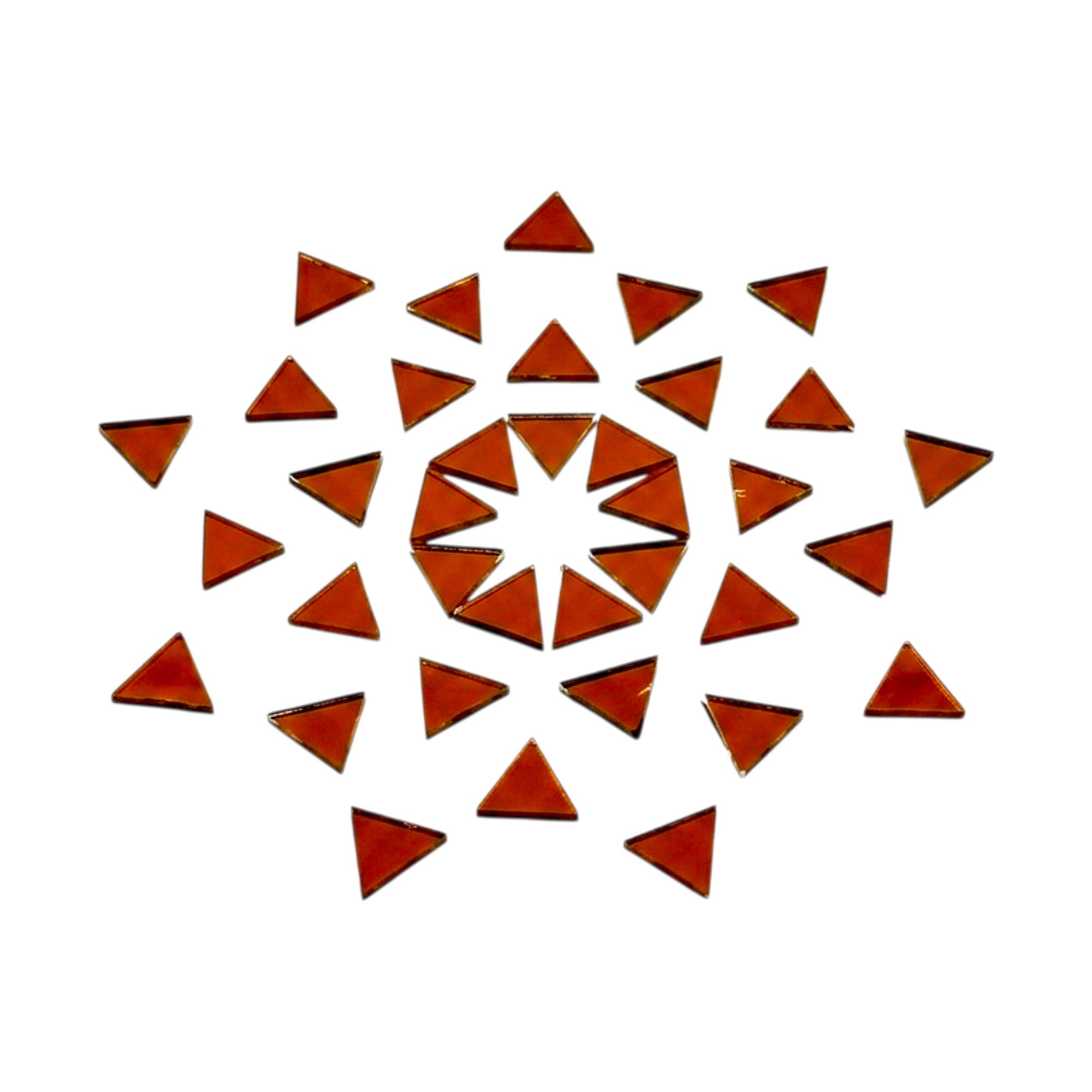 Red Triangle Shape Mirror