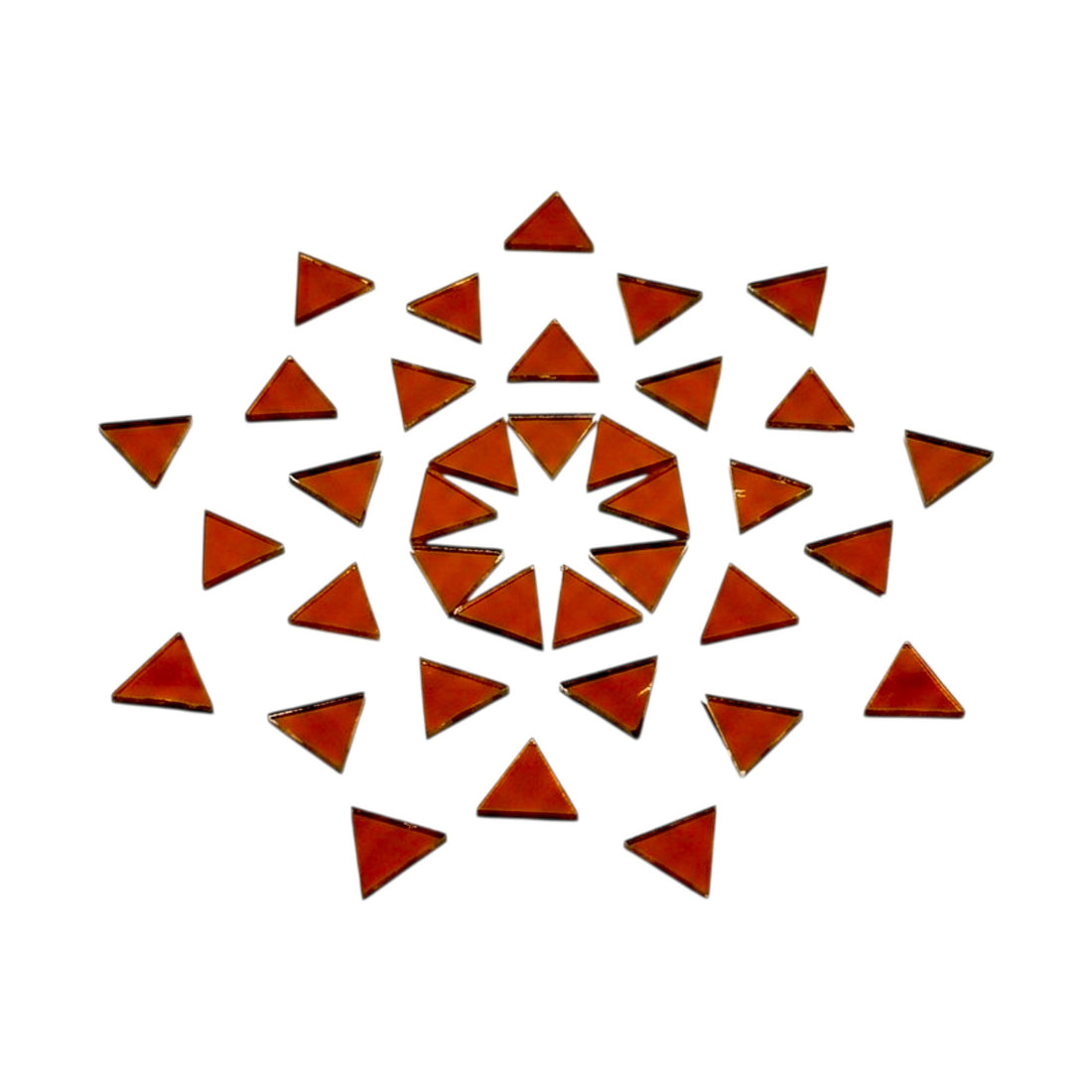Red Triangle Shape Mirror