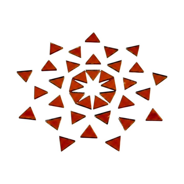 Red Triangle Shape Mirror