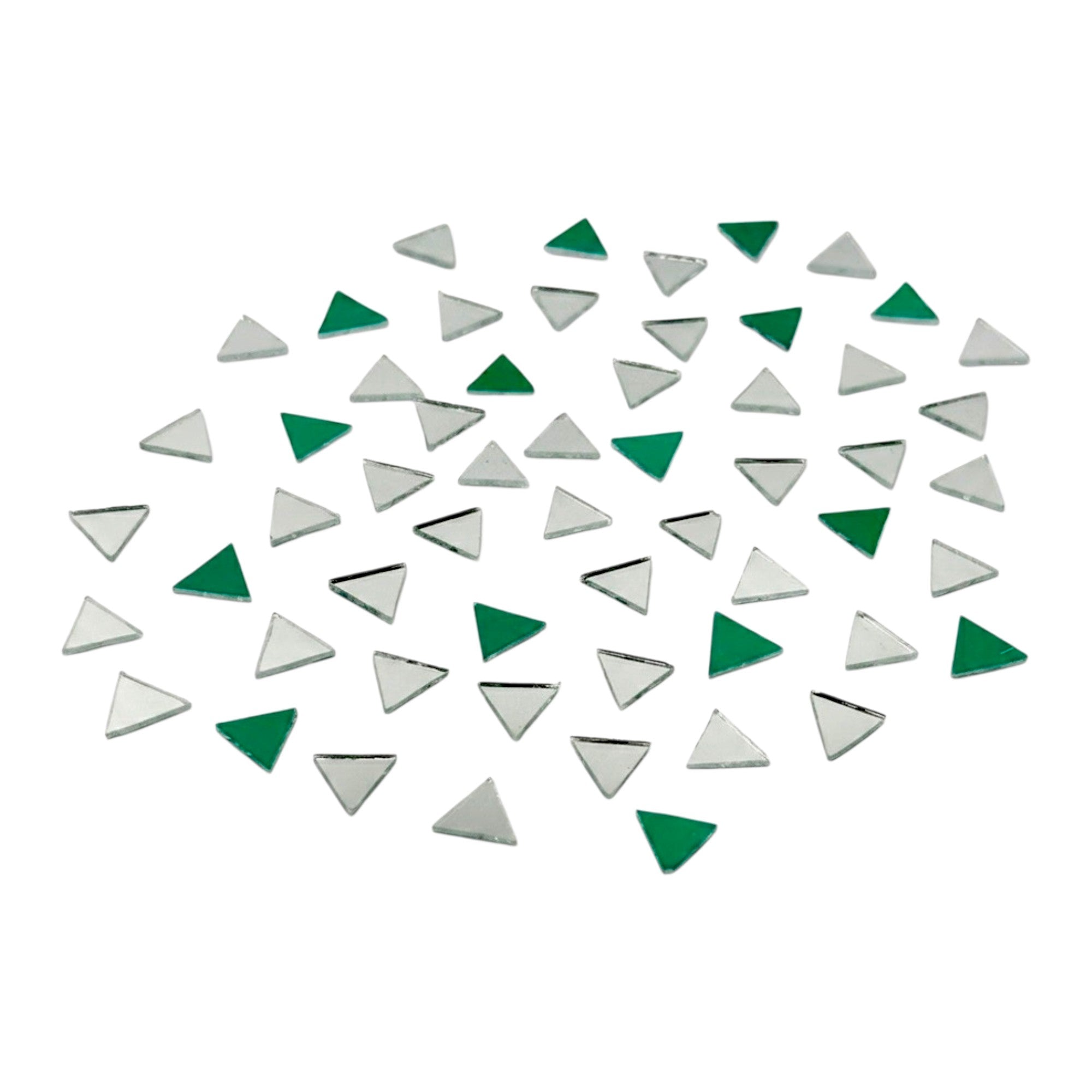 Silver Triangle Shape Mirror