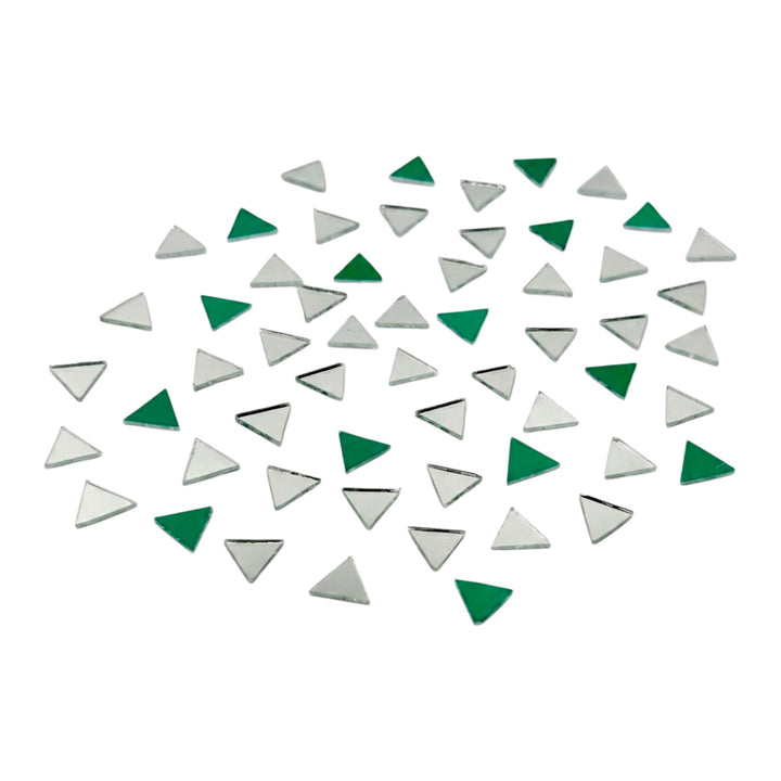 Silver Triangle Shape Mirror