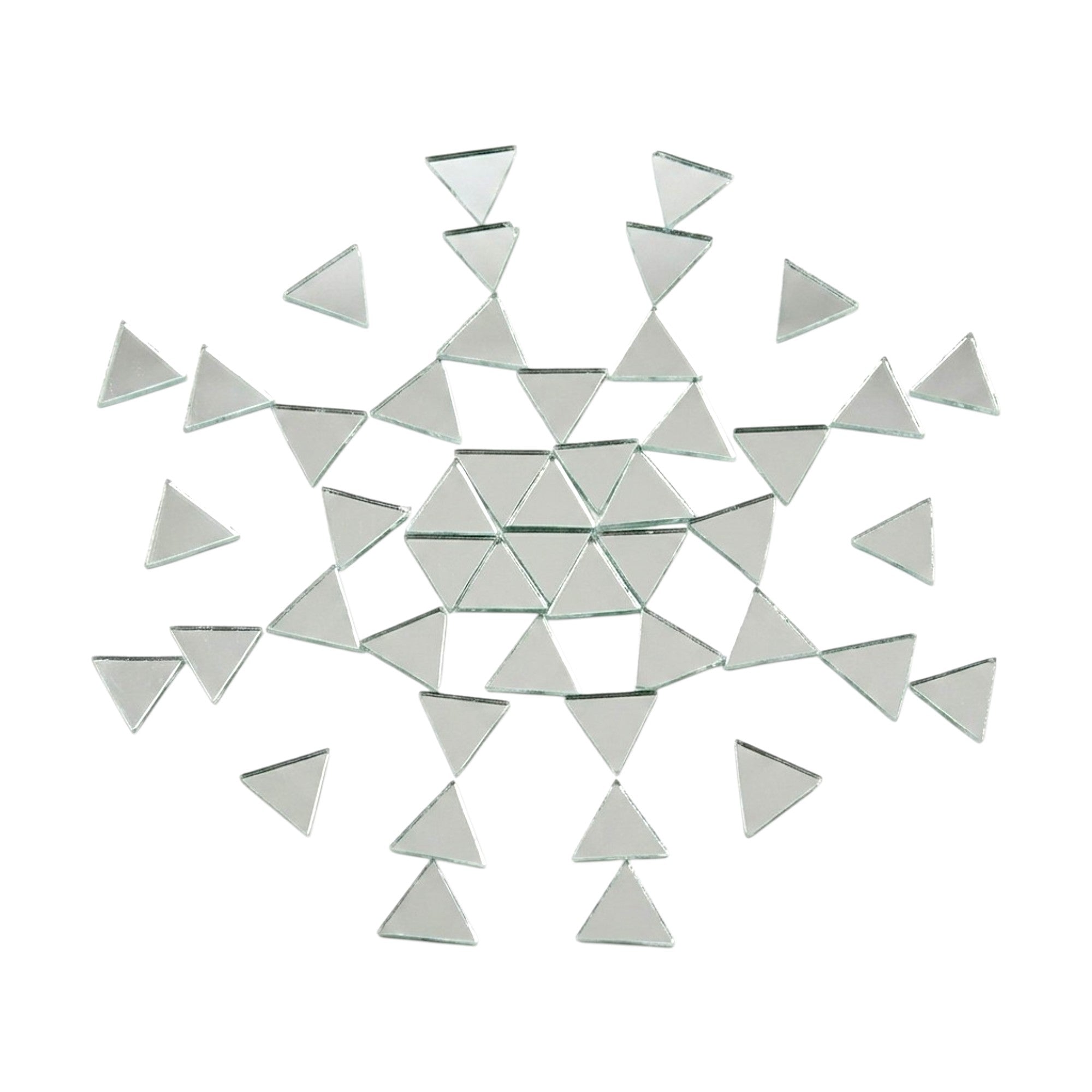 Silver Triangle Shape Mirror