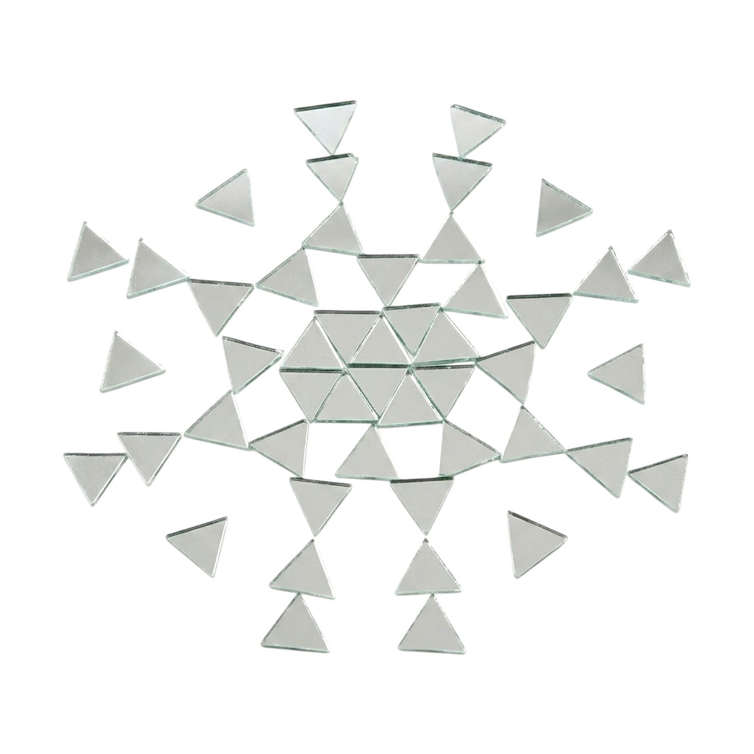 Silver Triangle Shape Mirror