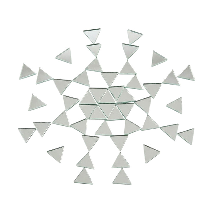 Silver Triangle Shape Mirror