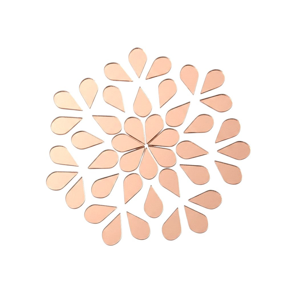 Pink Almond Shape Mirror
