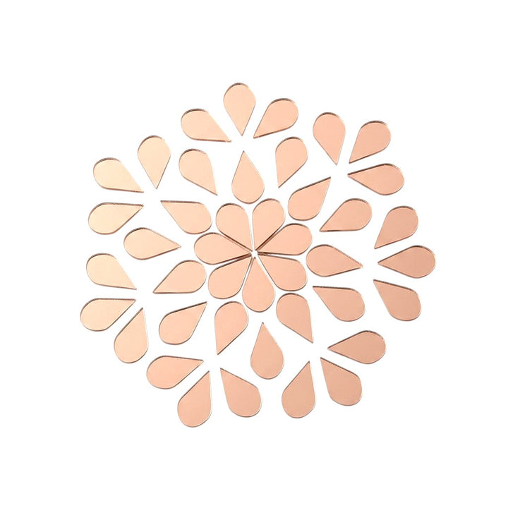Pink Almond Shape Mirror