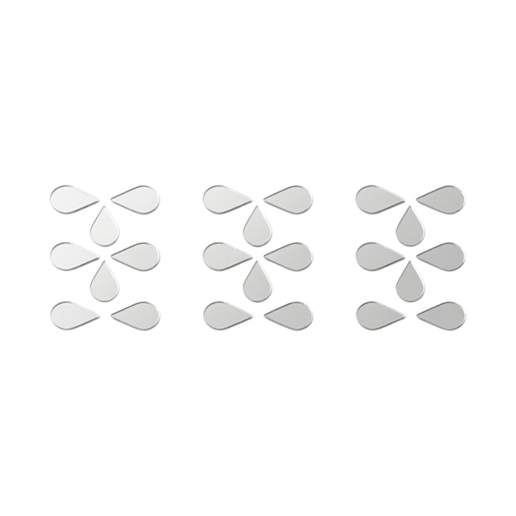 Silver Almond Shape Mirror