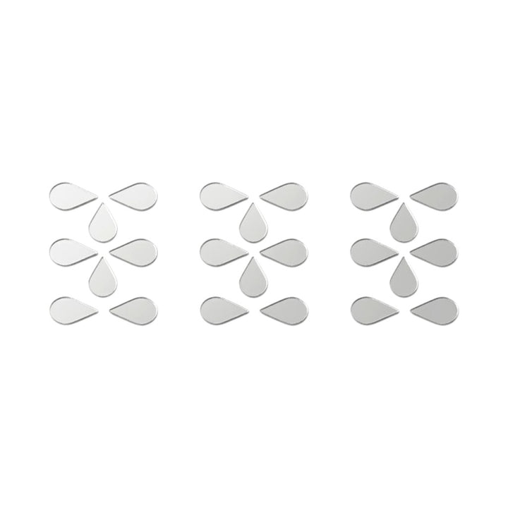 Silver Almond Shape Mirror