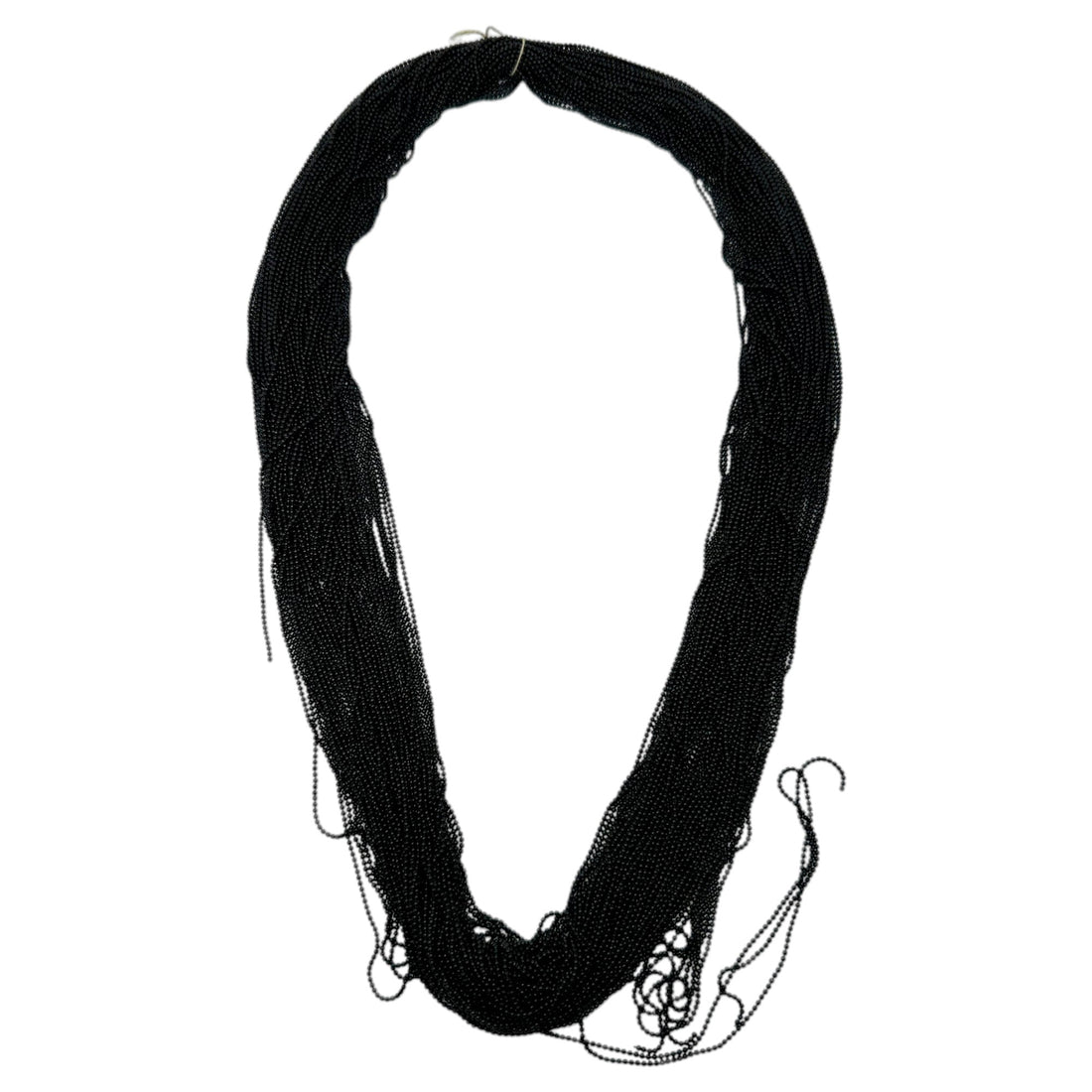 Black seed bead chain material for DIY crafts