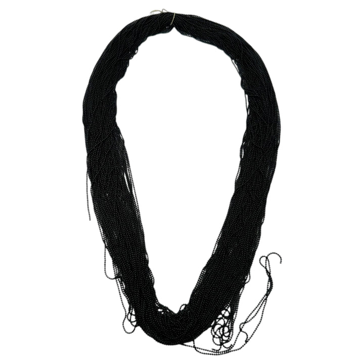 Black seed bead chain material for DIY crafts