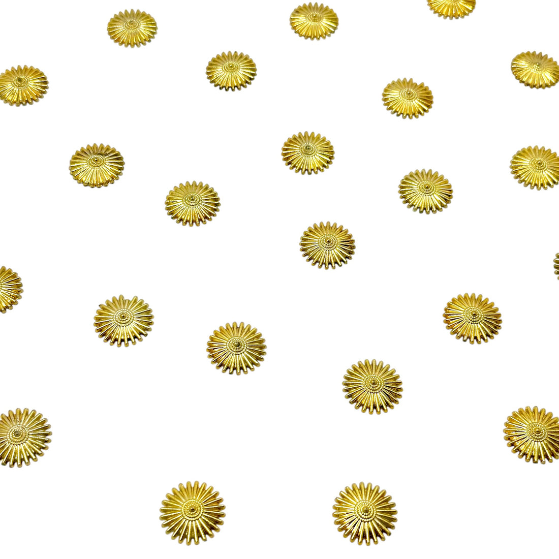 Gold round flatback dots for traditional Lippan borders