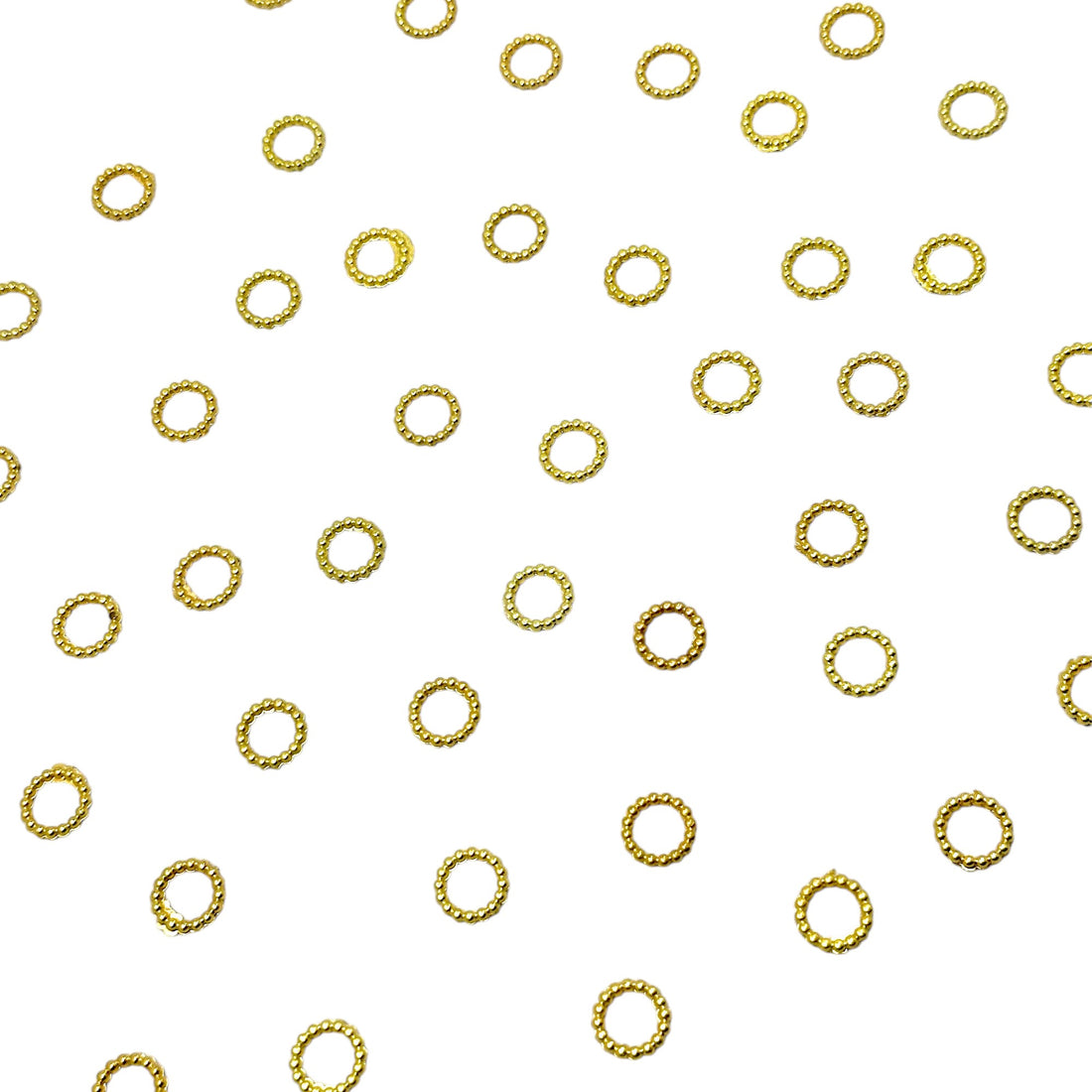 Gold hollow ring flatback embellishments for DIY crafts