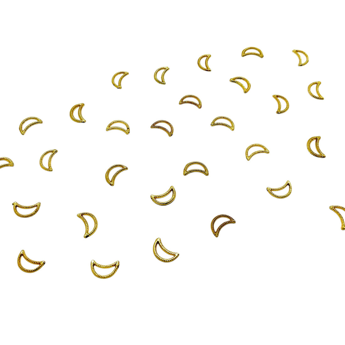 Gold crescent moon flatback craft shapes