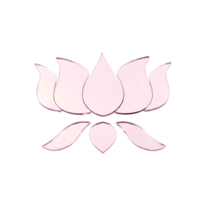 Pink lotus shape mirror