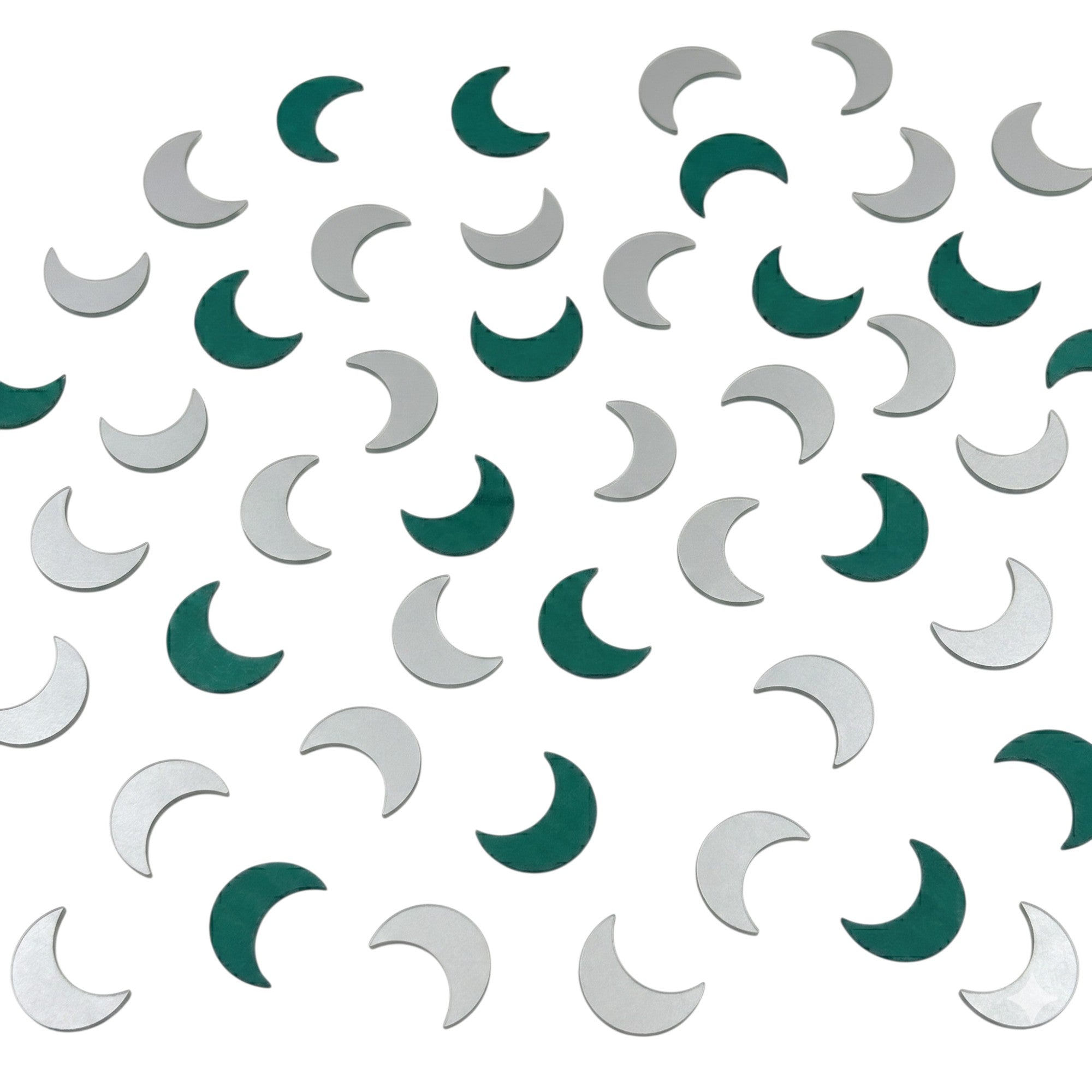 Silver Moon Shape  Mirror