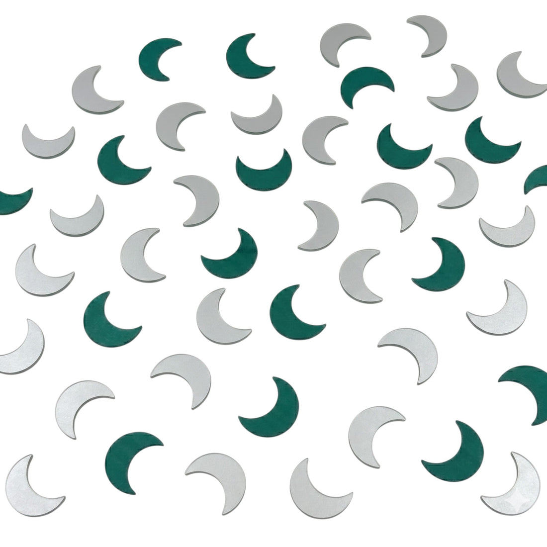 Silver Moon Shape  Mirror