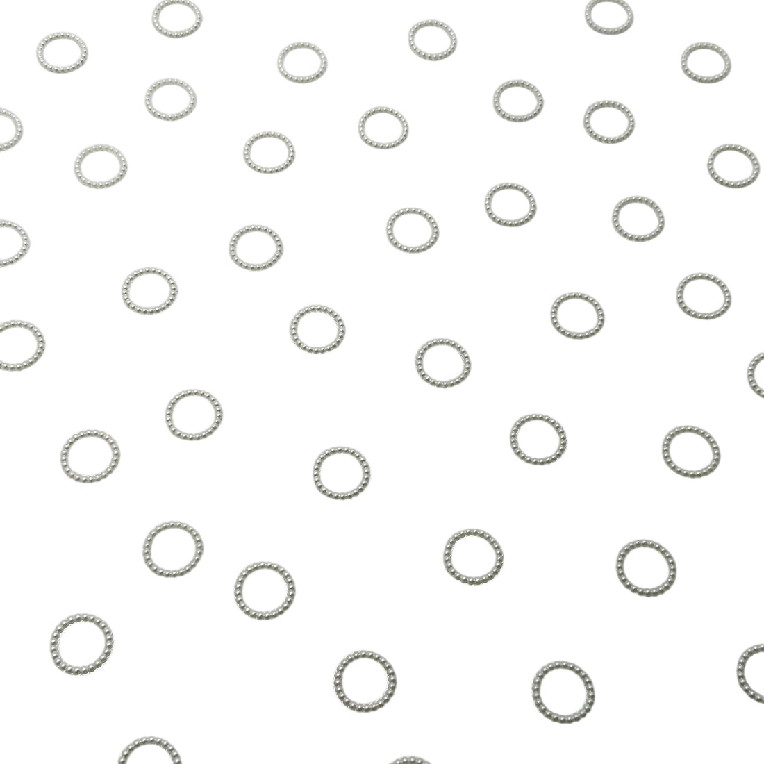 Round pearl white frame embellishments for DIY craft mirrors