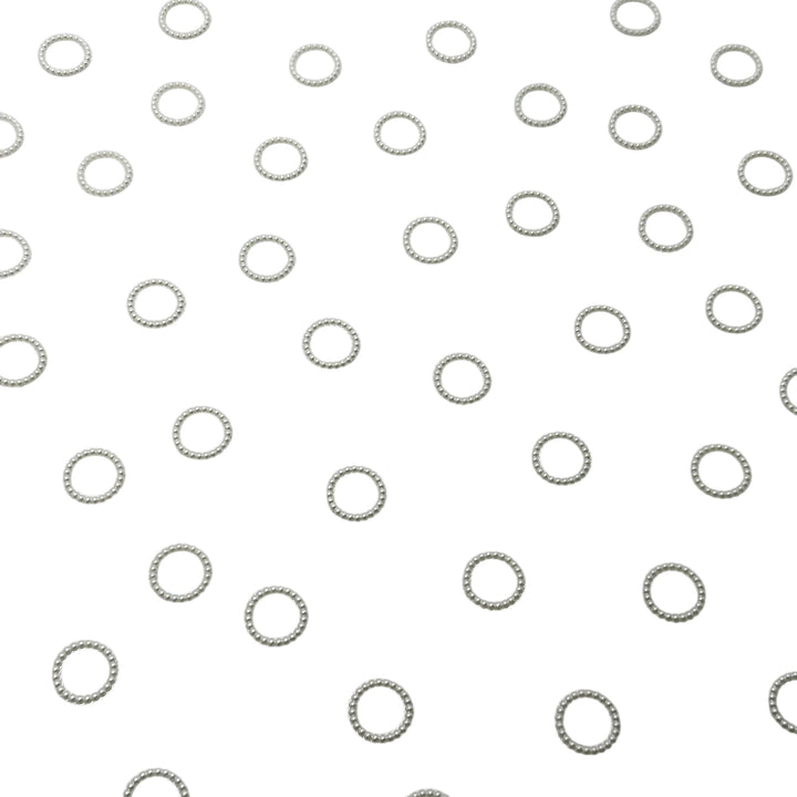 Round pearl white frame embellishments for DIY craft mirrors